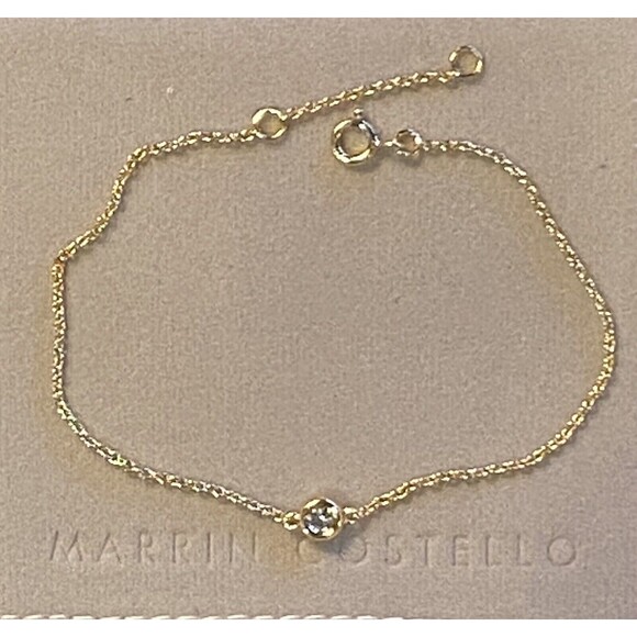 Marrin Costello Curateur Soleil Gold Topaz Dainty‎ Bracelet MSRP $150 NEW - Picture 3 of 8